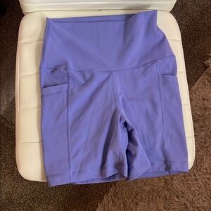 Yogalicious Purple Biker Shorts, Small